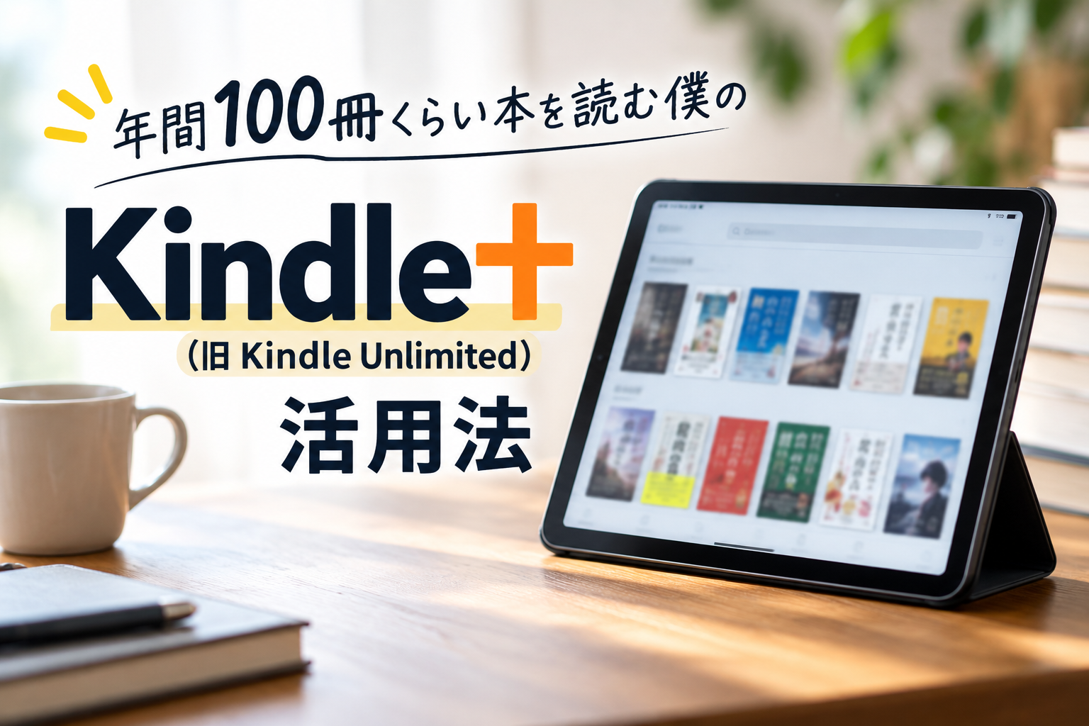 年間100冊くらい本を読む僕の「Kindle+」活用法
