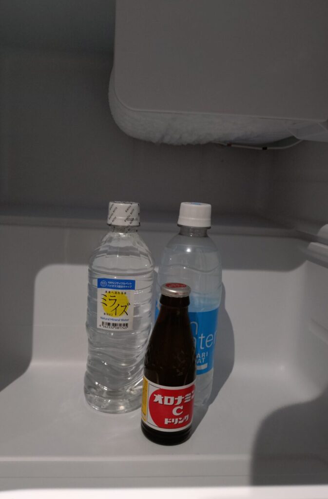 冷蔵庫の中の飲み物