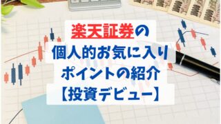 楽天証券の個人的お気に入りポイントの紹介【投資デビュー】