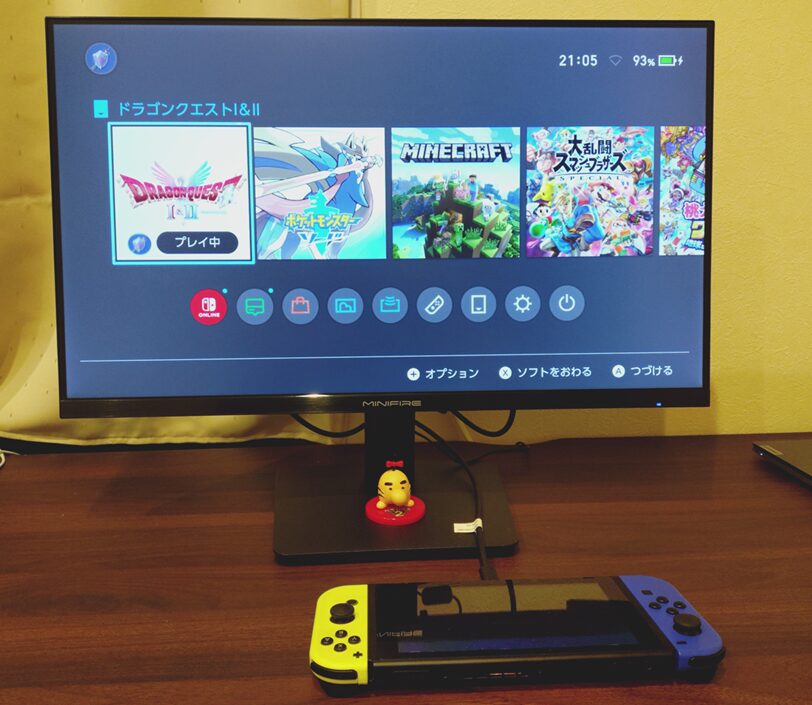 ニンテンドースイッチを繋いだ写真