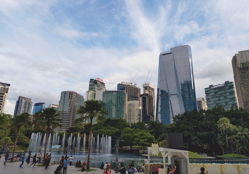 ペトロナスツインタワー付近の景色