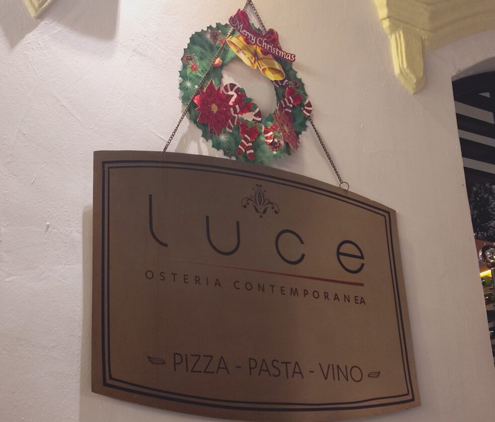 Luce Osteria Contemporaneaの看板