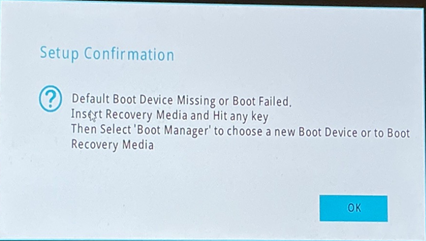 Bootに Failedに関するPOP
