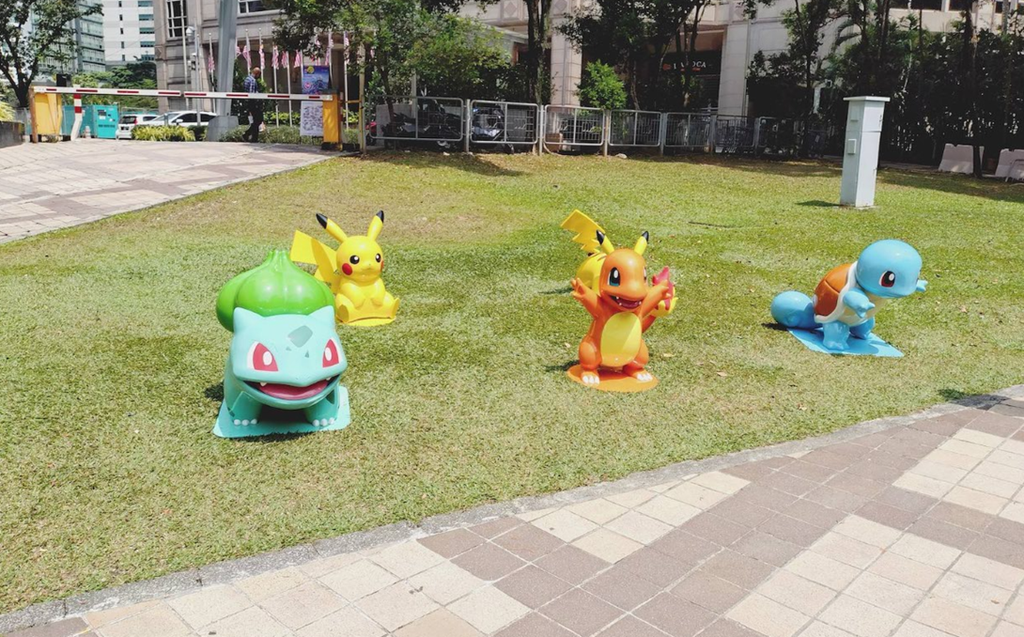 KLCC付近にあったポケモンの像①