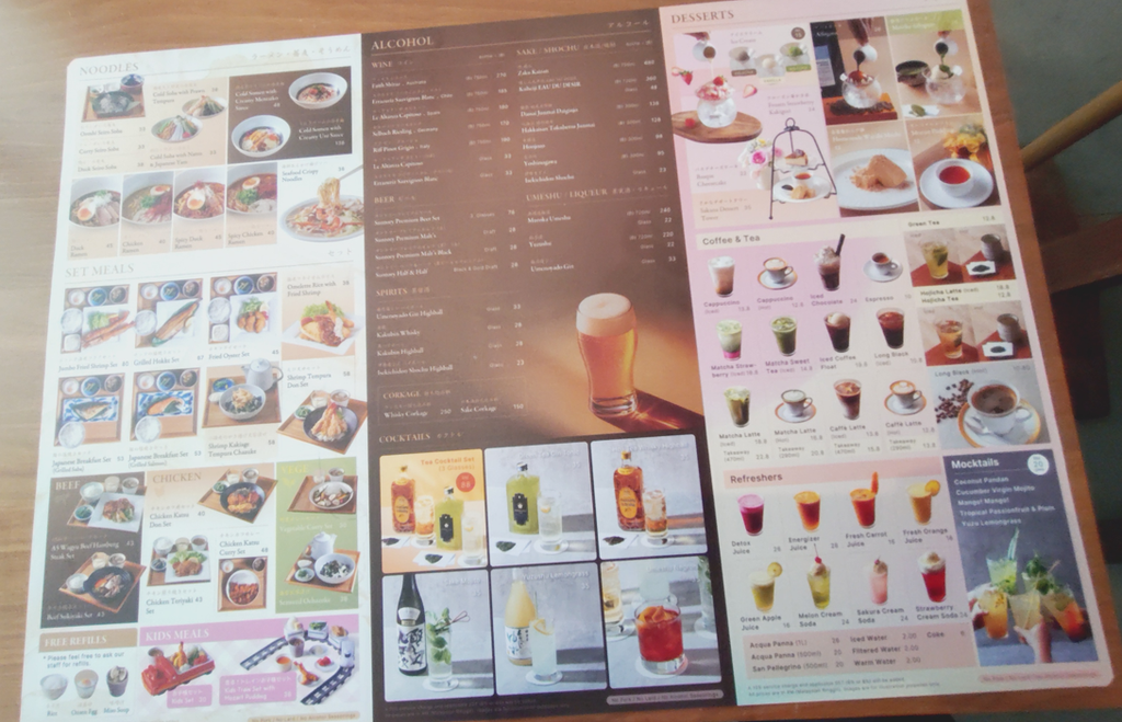 Sakana Japanese Diningメニュー①