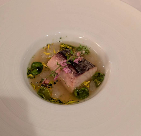 Spanish mackerel confit